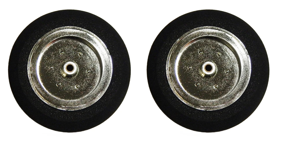 2 Stück Reifen 40 ODER 58mm VERCHROMTE Felge & MESSINGlaufbuchse - Bild 2 von 2