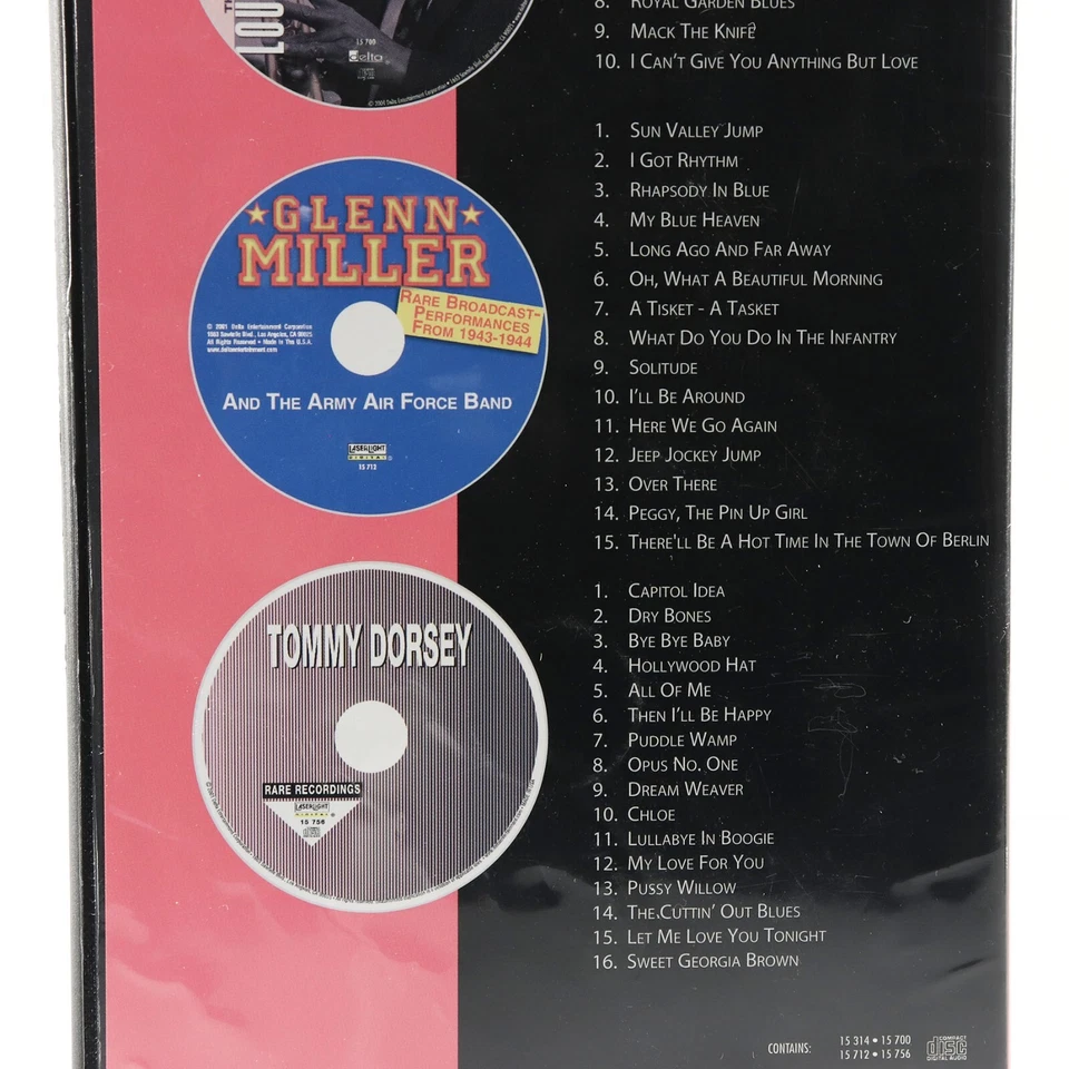 Hall of Fame: Swing (4 CD Box Set, 2004, Delta) Glenn Miller, Louis Armstrong - Image 4 of 4