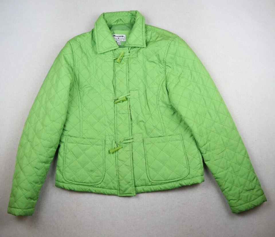MOMENTUM - WOMEN'S GREEN LIGHTWEIGHT QUILTED JACKET - TOGGLES - SIZE M - Image 2 of 4