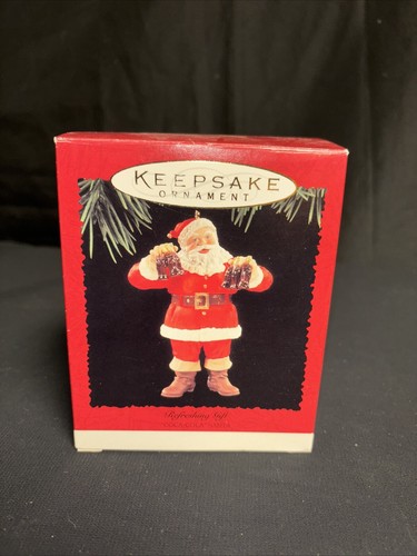 "Refreshing Gift - Coca-Cola Santa" Hallmark Ornament (1995) - Picture 1 of 3