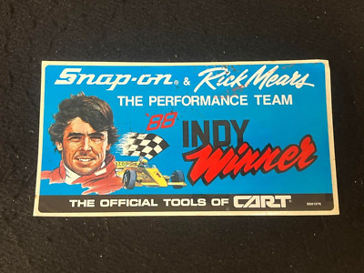 SNAP-ON RICK MEARS THE PERFORMANCE TEAM 88 INDY WINNERS BUMPER STICKER