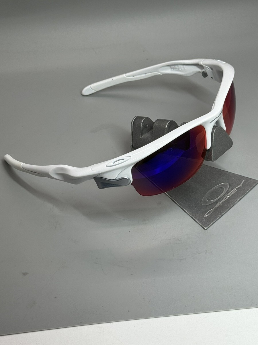 OAKLEY FAST JACKET 2.0 ホワイト オークリーカスタム Brand New Oakley Fast Jacket Pol White W/ Fire Polarized