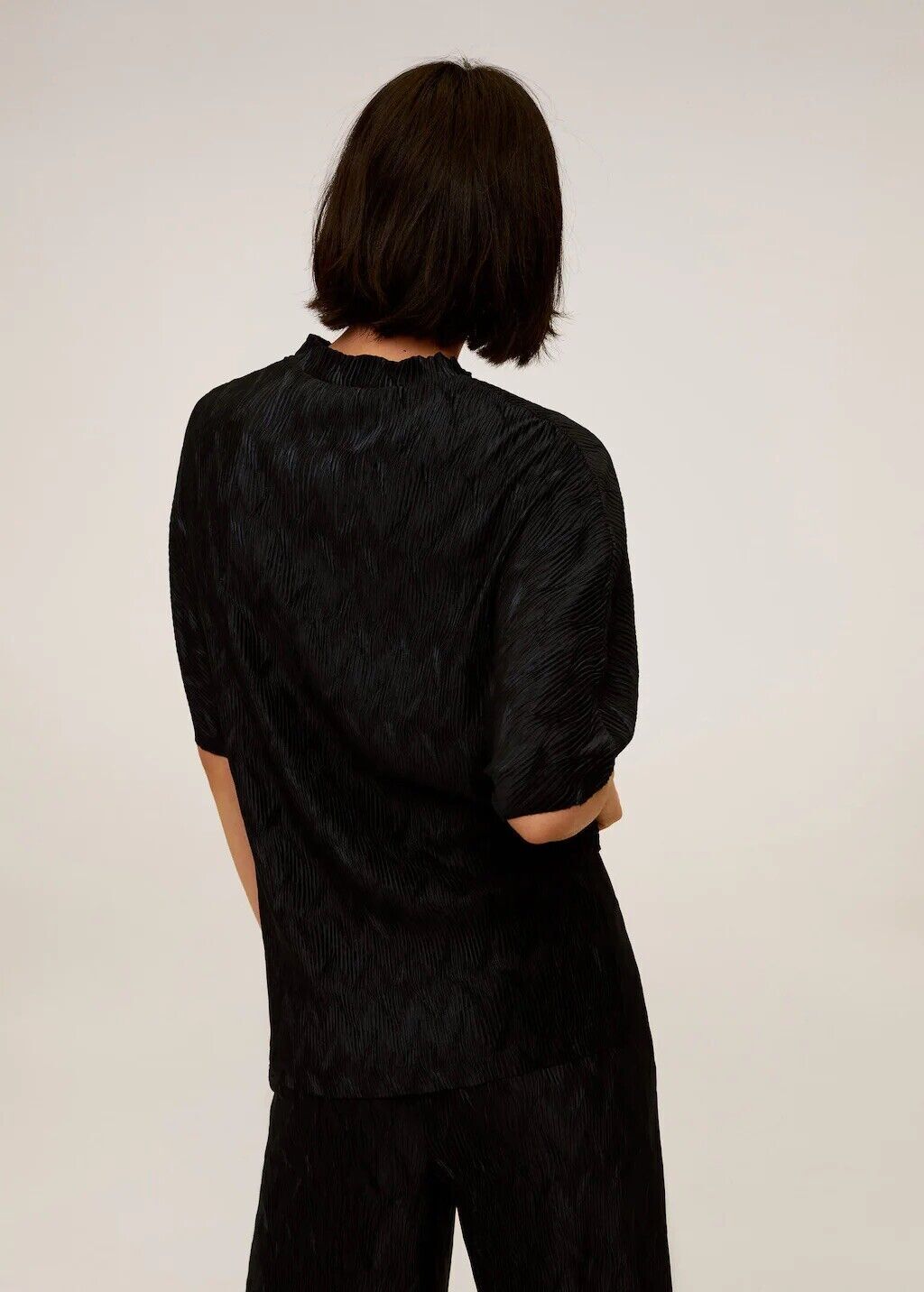 BNWT Mango Womens Pleated T-shirt UK Size 8(S) RRP: £29.99 image 5