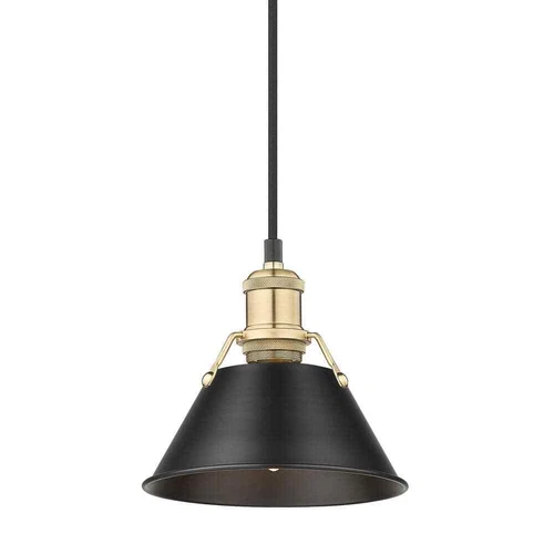 Golden Lighting Orwell 100-Watt 1-Light Brushed Champagne Bronze Mini Pendant - Picture 2 of 4