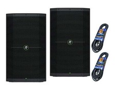 Mackie 2-thump212xt 12” 1400w Enhanced Powered Loudspeaker Pair + Xlr Cables