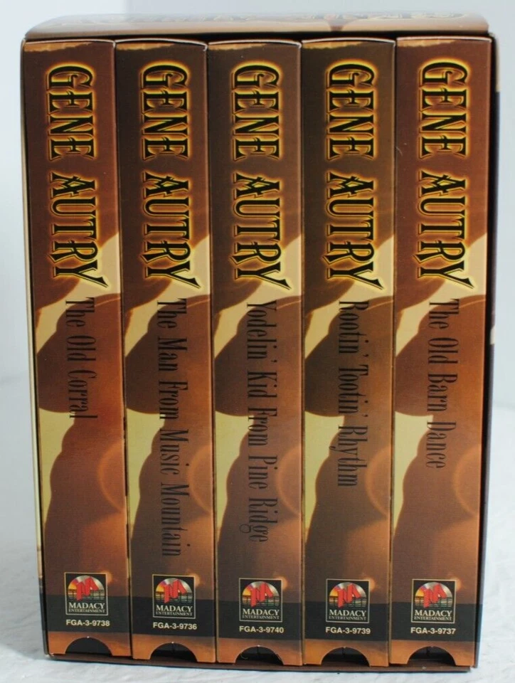 The Singing Cowboy Collection Boxed Set Gene Autry - 5 VHS Tape Set - Image 3 of 4