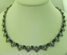 Sorrelli  Viridescence Necklace NAQ220ASVR Antique silver tone 