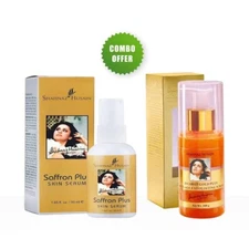 Shahnaz Husain24Carat GoldPlus Anti-Age Exfoliating Scrub–100g+Saffron Serum50ml