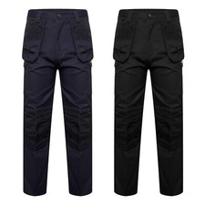 Men's Semi Elasticated Builders Joiners Heavy Fabric Work trouser Size 30 to 50"