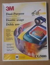 New !3M CG5000 Multipurpose Transpareny Film Printer Paper. Double Usage.