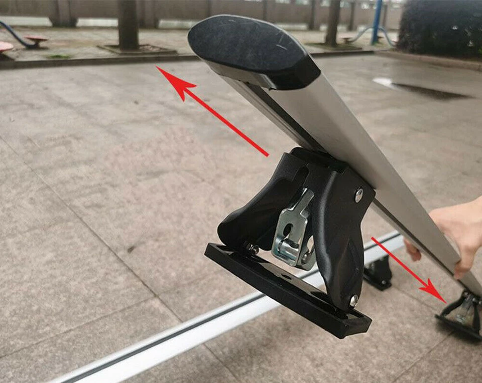 Se adapta a Hyundai Santa Fe 2005-2011 barra transversal portaequipajes sin techo Foto 4 de 4