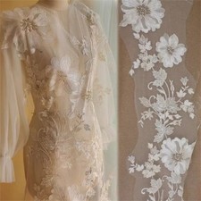 Embroidery Bridal Large Flowers Appliques Venice Flowers Bodice Embellishment