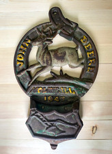 Vintage Original JOHN DEERE MOLINE ILL 1847 Cast Iron Wall Mount 16.5 X 10 Inc