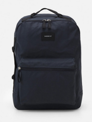 Rucksack Sandqvist August Blau - Backpack mit Laptopfach - Damen / Herren - Neu