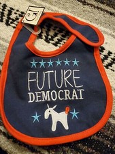 Future Democrat Baby Bib - 0-18 Months NWT