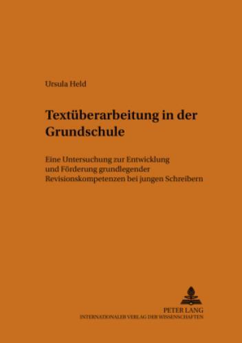 Thumbnail - Textüberarbeitung In Der Grundschule Eine Untersuchung Zur Entwicklung