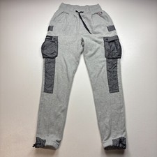 Champion Reverse Weave Joggers Youth Small Gray Drawstring Sweatpants Athletic
