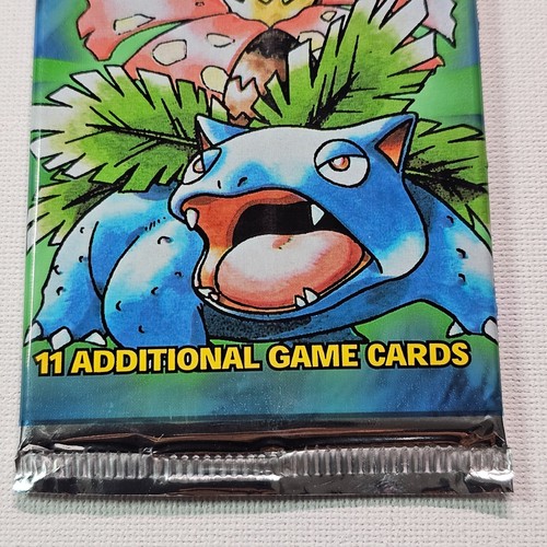1999 Pokemon Base Set Unlimited Booster Pack Venusaur WOTC Factory Sealed - Picture 4 of 9