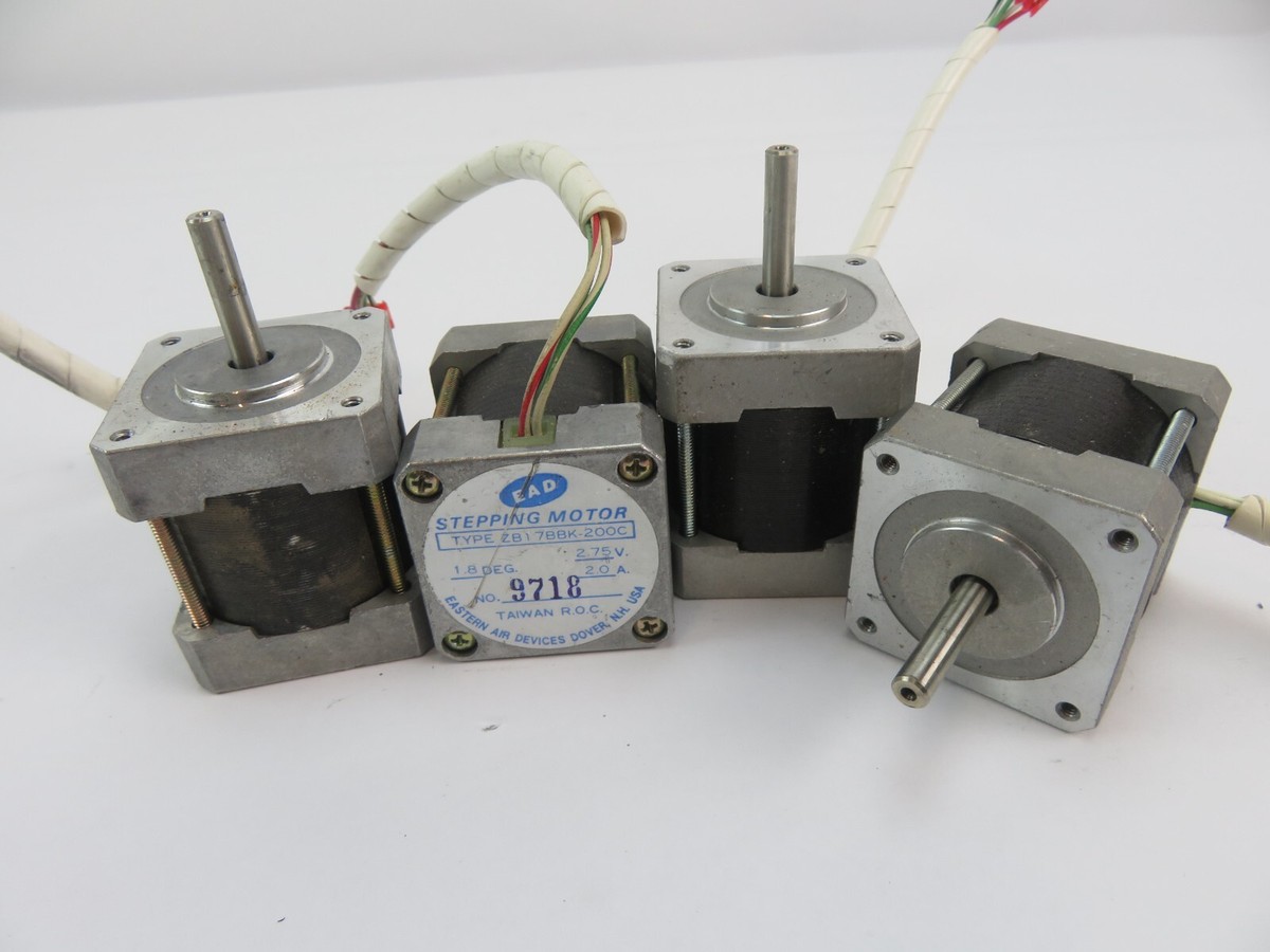 Lot of 4) EAD/Electrocraft ZB17BBK-200C Stepping Motor 2.75V