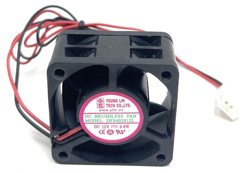 Young lin DFS402012L 12V 0.8W DC Brushless Switch Cooling Fan 40x40x20 mm ~2pin - Afbeelding 4 van 4