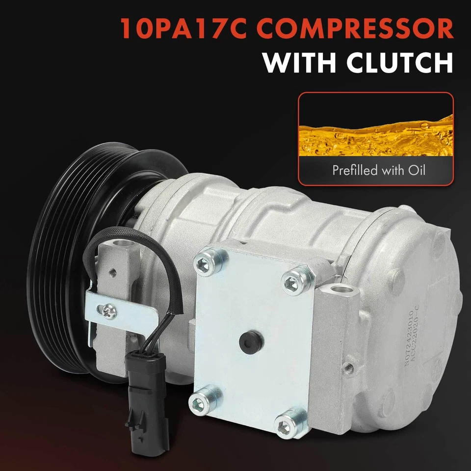 Compresor de aire acondicionado con embrague para Dodge Intrepid Chrysler Concorde 1998-2004 2,7 L Foto 3 de 4