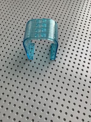 2 Lego Trans-Light Blue Panel 3 x 4 x 6 Curved Top 2571  Wall Walkway...