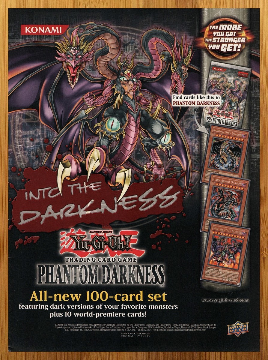 2004 Yu-Gi-Oh! TCG Phantom Darkness Print Ad/Poster Authentic CCG