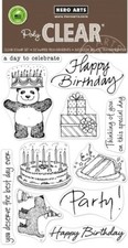 HERO ARTS  FROM THE VAULT BIRTHDAY Poly Clear Stamp Set LIMITED EDITION 11 pc