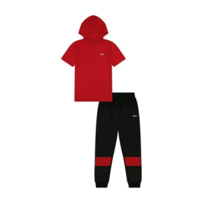 Hind Boys Activewear 2 Piece Tee and Tricot Jogger Set Short Sleeve Small (8)