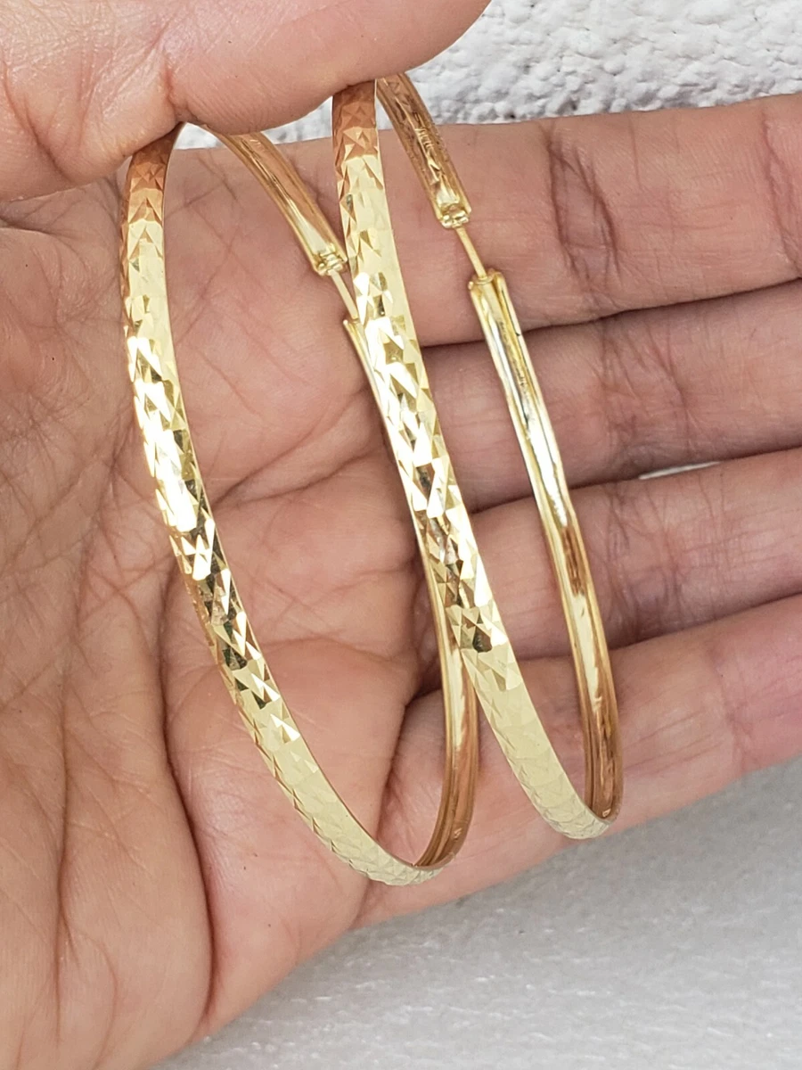 Large 14k gold earrings outlet