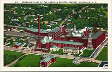 American Tobacco Company, Reidsville Plant, North Carolina - Linen Postcard