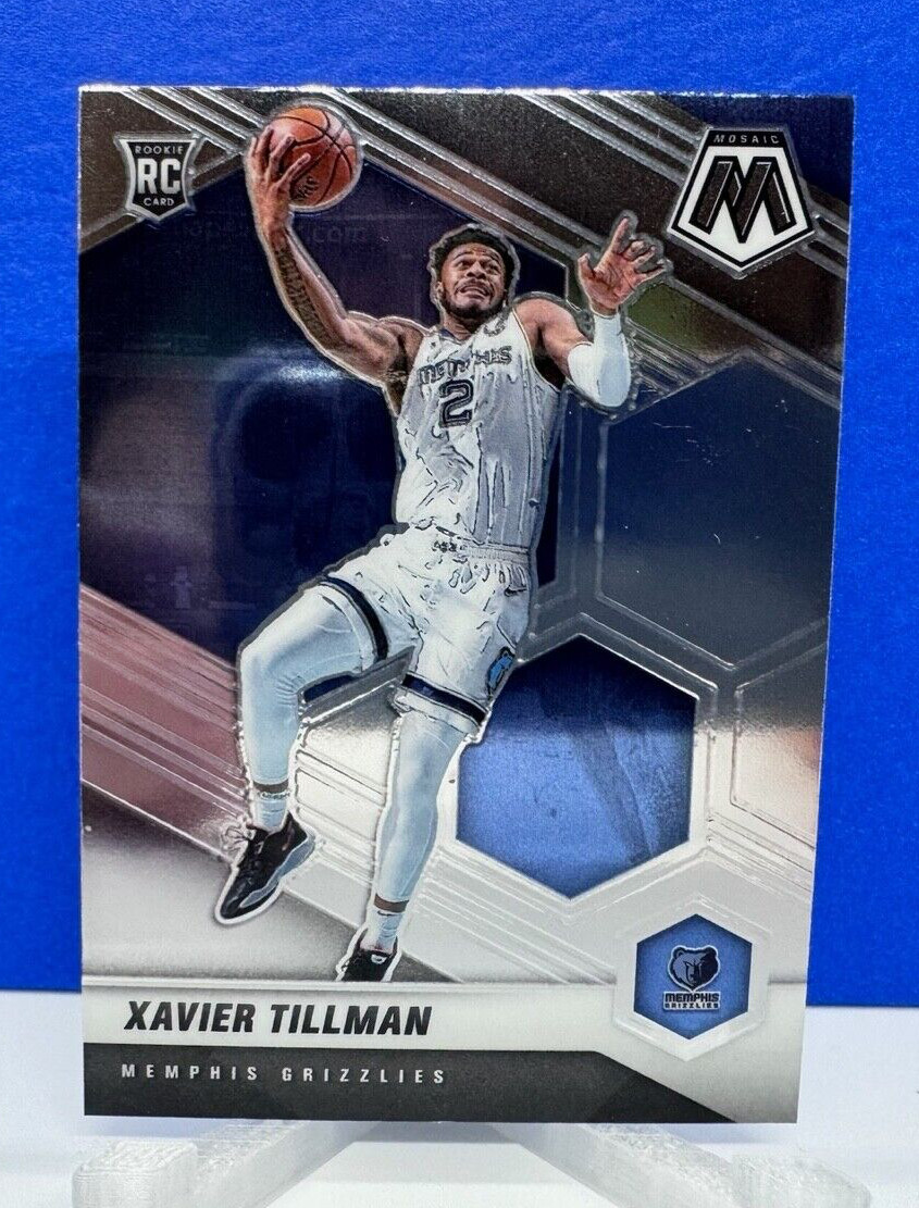 2020-21 Panini Mosaic Xavier Tillman ROOKIE RC #213 Memphis Grizzlies CELTICS