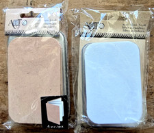 Two 2.25x3.25" ACCORDION BOOKS with storage tins, kraft  white, by MyArt-C, NIP