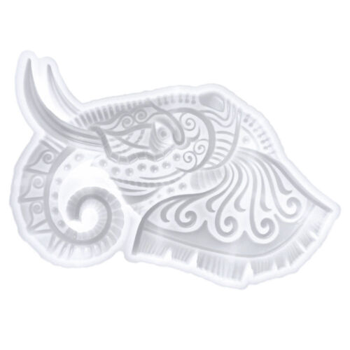 Moule en silicone éléphant pour pendentif bijoux - grand moule en résine animale-FE - Photo 1/12