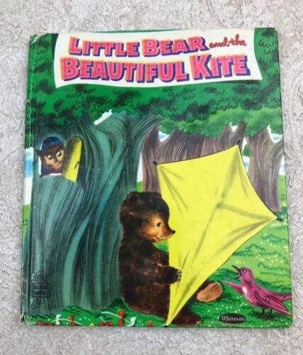 Vintage Whitman Little Bear & the Beautiful Kite Tell-A-Tale 1955 Janice Udry #2526 - Photo 1 sur 6