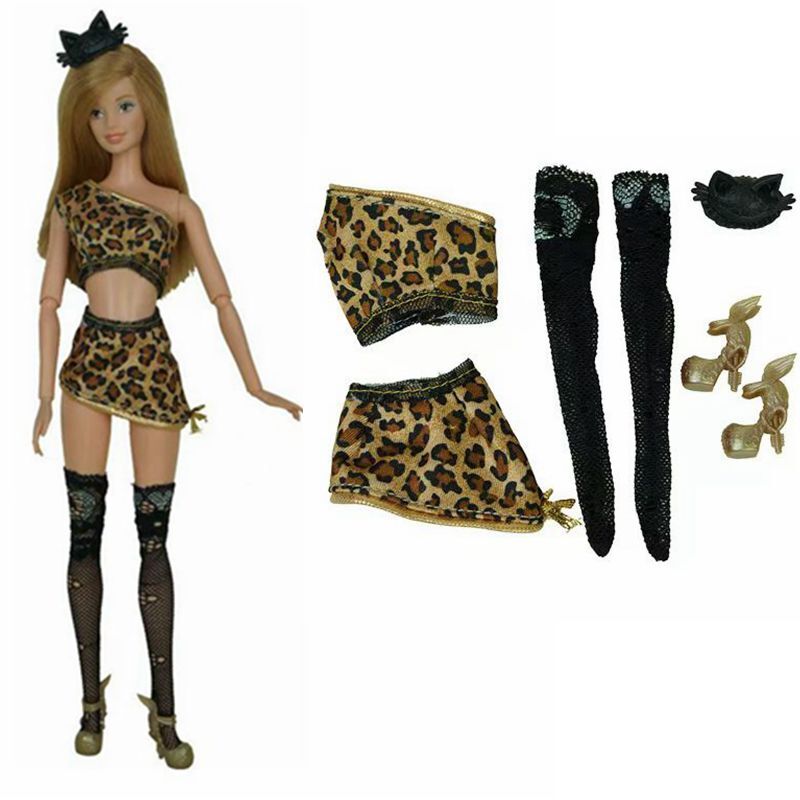 Animal Print Clothes. Fashion Woman In Leopard Dress. Trendy Girl With - Foto 12