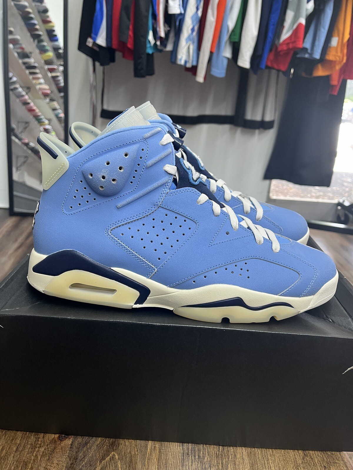 Nike Air Jordan VI 6 UNC size 12 New DS 2022 College PE Sample New image 5