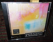 B.U. SCHOOL OF LAW: JOURNAL OF SCIENCE TECHNOLOGY VOLUME 6 PC CD-ROM, NEW