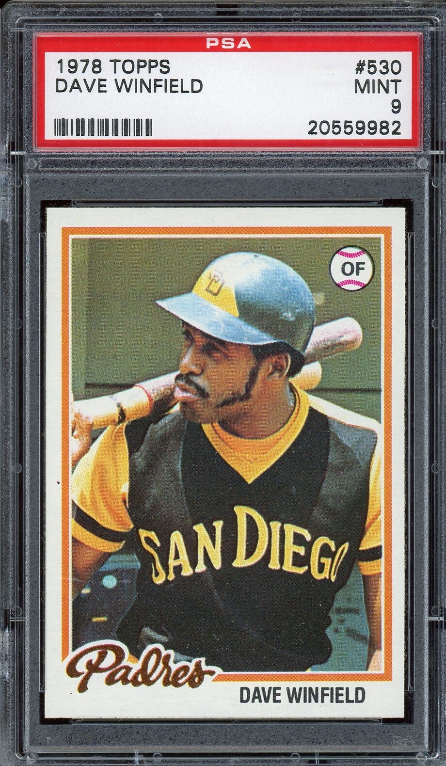 1978 Topps Baseball #530 Dave Winfield PSA 9