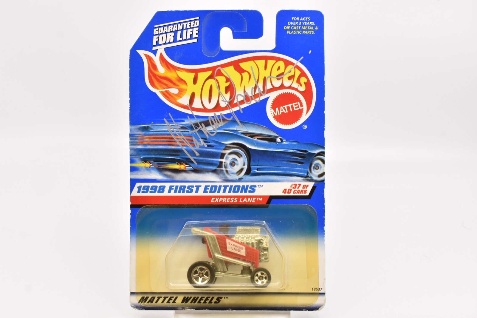1998 HOT WHEELS EXPRESS LANE 678 1st EDITION SIGNED BY DESIGNER NATHAN