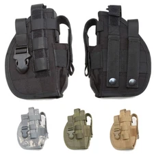 Adjustable Tactical Molle Belt Holster Right Hand Combat Holster Pouch