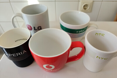 Tasse Becher Mobilfunk - Vodafone LG HTC Sony Xperia A Plus / Base