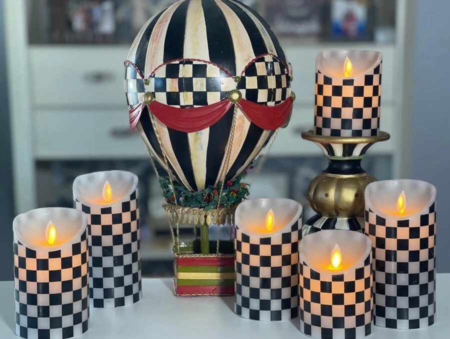 Flickering Flameless Wax Coated Hand Dipped Candle Set of 3 with Remote Control - Image 3 of 4