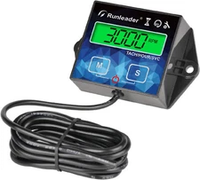Digital Tach Hour Meter RPM Gauge Engine Maintenance for Tractor Snowmobile