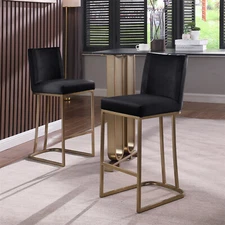 26'' Bar Stools Counter Height Dining Chairs Set of 2 Modern Indoor Furniture