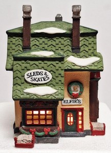 Department 56 North Pole Series "Elfie's Sleds & Skates" Retired in 1997