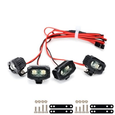 Für 1/10 1/8 AXIAL SCX10 D90 TRX4 RC Car Stoßstange Licht Scheinwerfer Spotlight