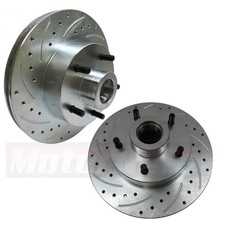11 Brake Slotted Rotors Leftright Chevy 5x4.75 Pattern For 75-80 Ford Granada