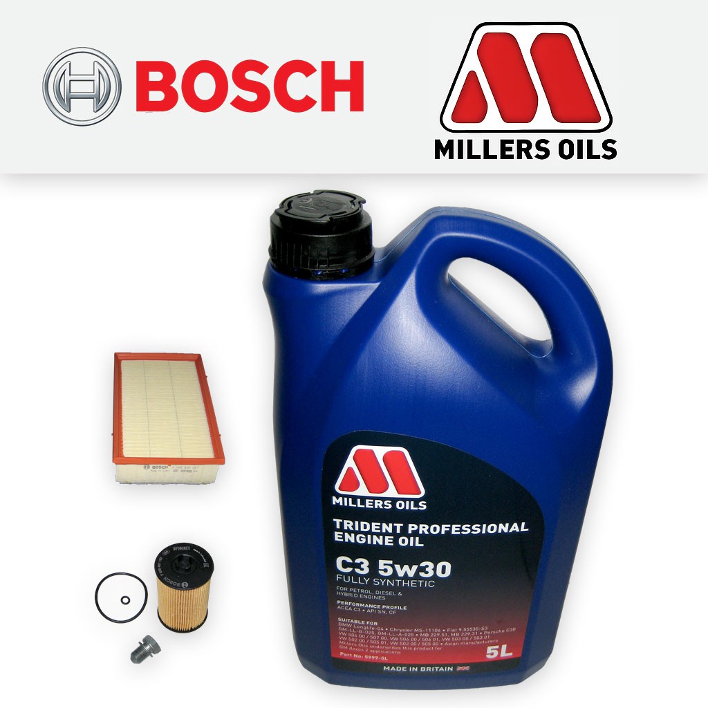 SERVICE KIT VW PASSAT (B8/3G) 1.6 TDI OIL AIR FILTER SUMP PLUG +OIL (2014-2018)