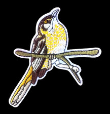 iron on patch applique bird 3 3/4 x 3 inch